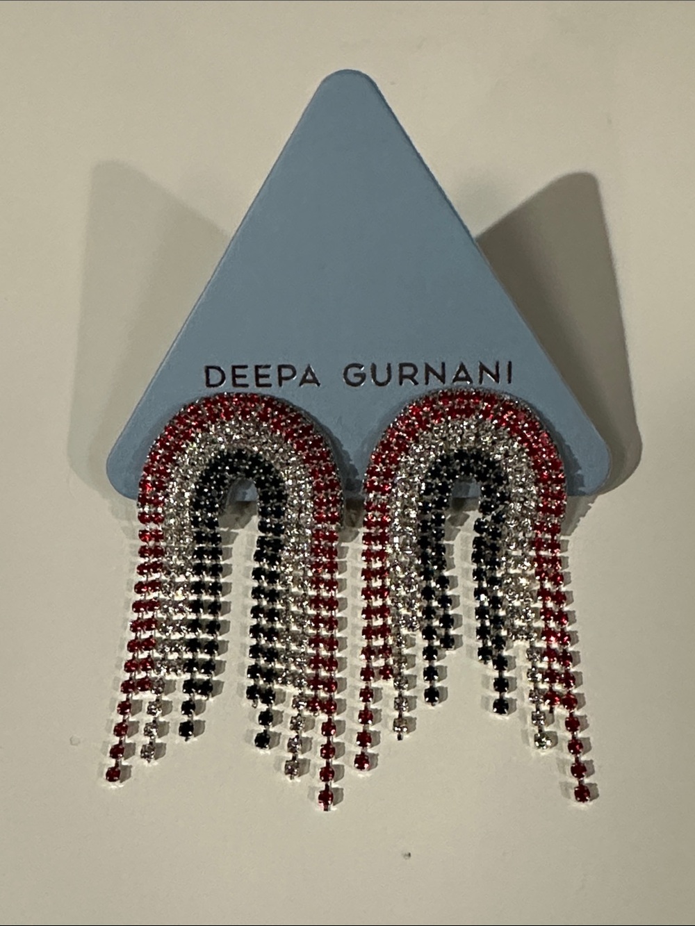 Deepa Gurnani  Chandelier Crystal Post Earrings
